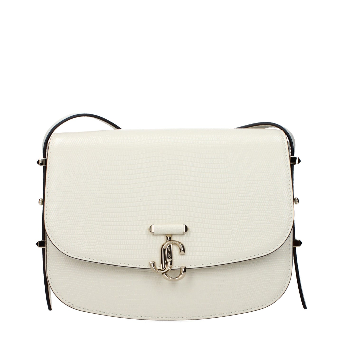 Jimmy Choo White Leather Crossbody Bag