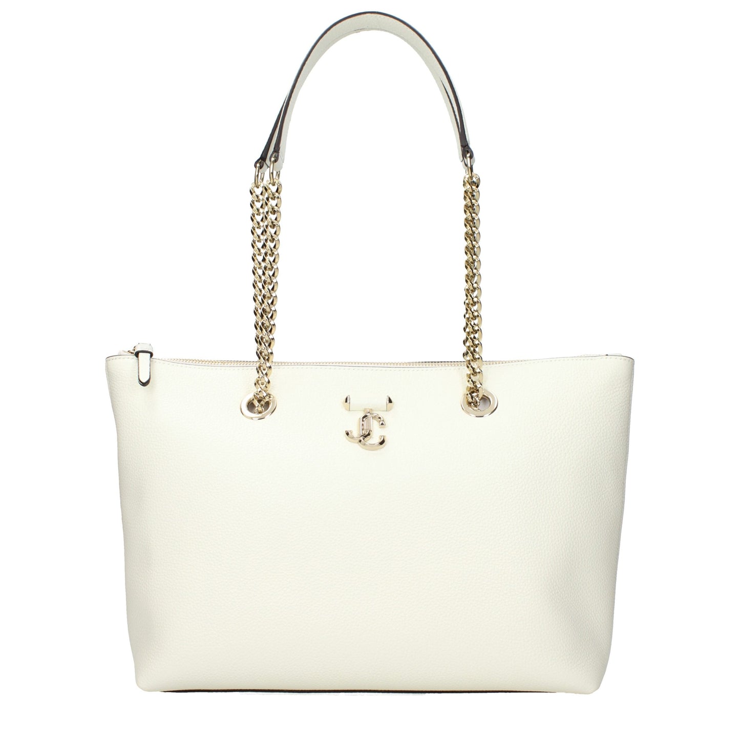 Jimmy Choo White Leather Shoulder Bag