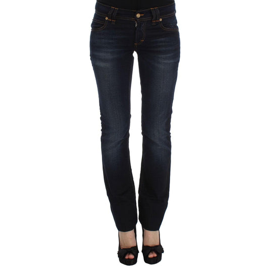 John Galliano Blue Wash Cotton Slim Fit Jeans