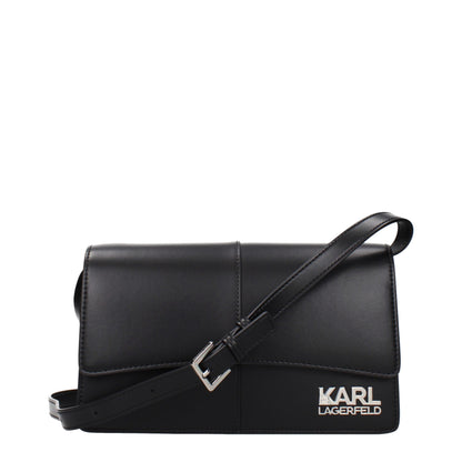 Karl Lagerfeld Black Polyethylene Crossbody Bag