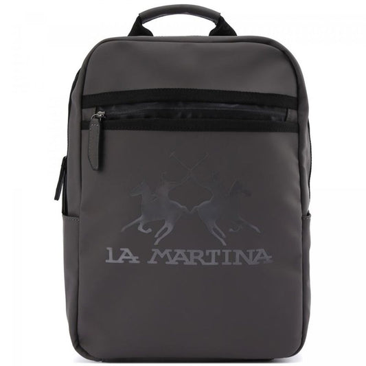 La Martina Gray Polyethylene Backpack
