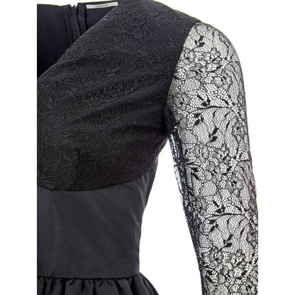 Lardini Black Polyester Cocktail Dress