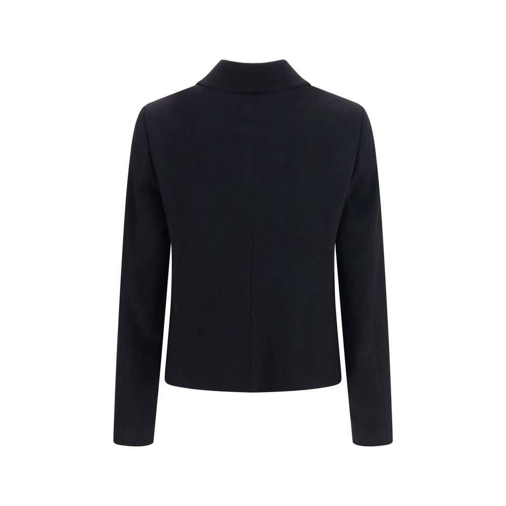 Lardini Black Wool Oves Aries Full-Length Jacket