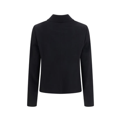 Lardini Black Wool Oves Aries Full-Length Jacket