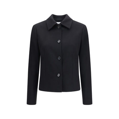 Lardini Black Wool Oves Aries Full-Length Jacket