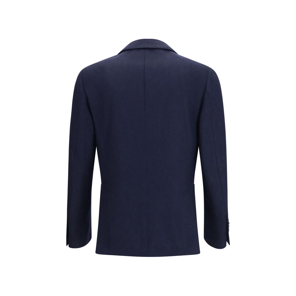 Lardini Blue Wool Oves Aries Jacket
