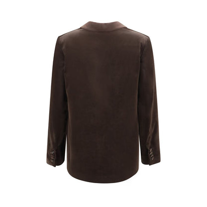 Lardini Brown Cotton Blazer