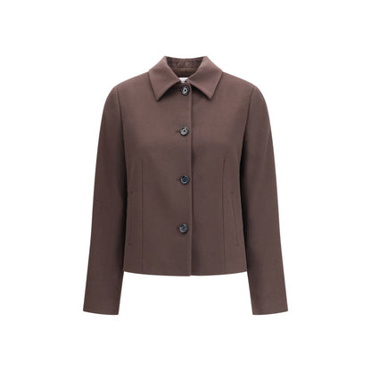 Lardini Brown Wool Oves Aries Full-Length Jacket