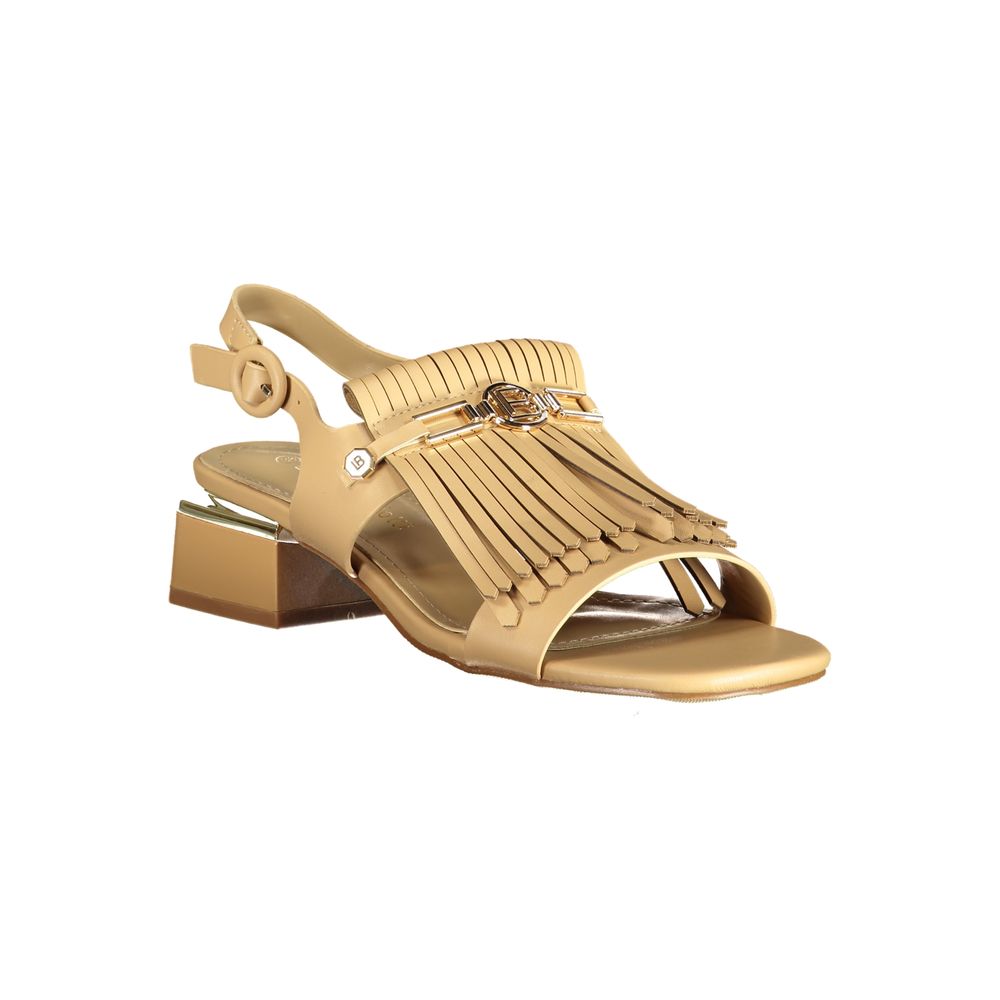 Laura Biagiotti Beige Polyurethane Women's Sandal