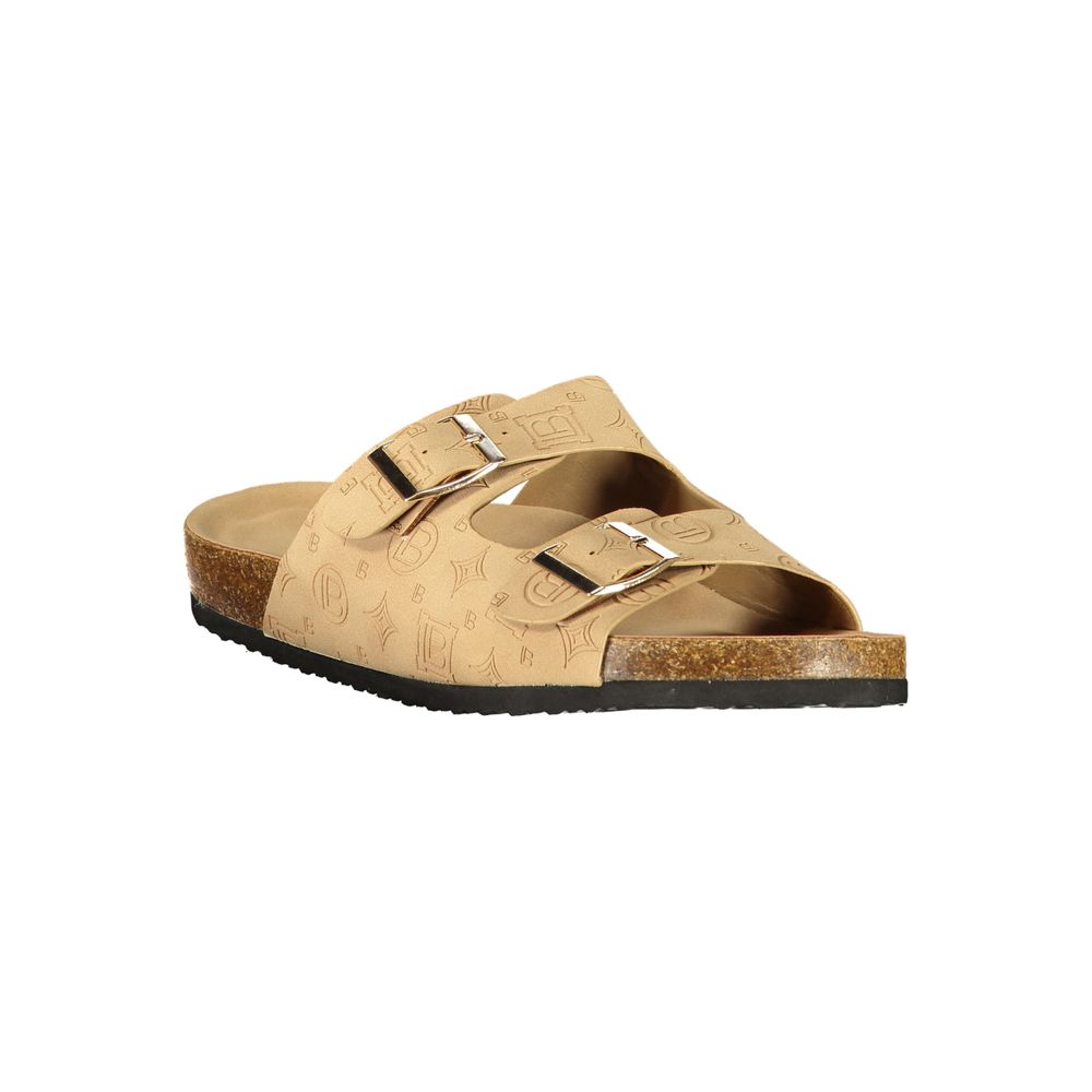Laura Biagiotti Beige Polyurethane Women's Sandal