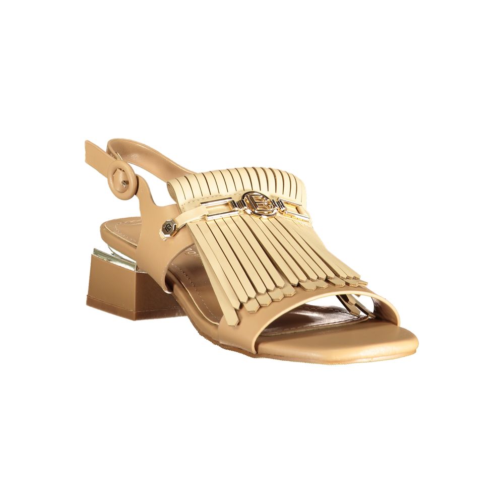 Laura Biagiotti Beige Polyurethane Women's Sandal