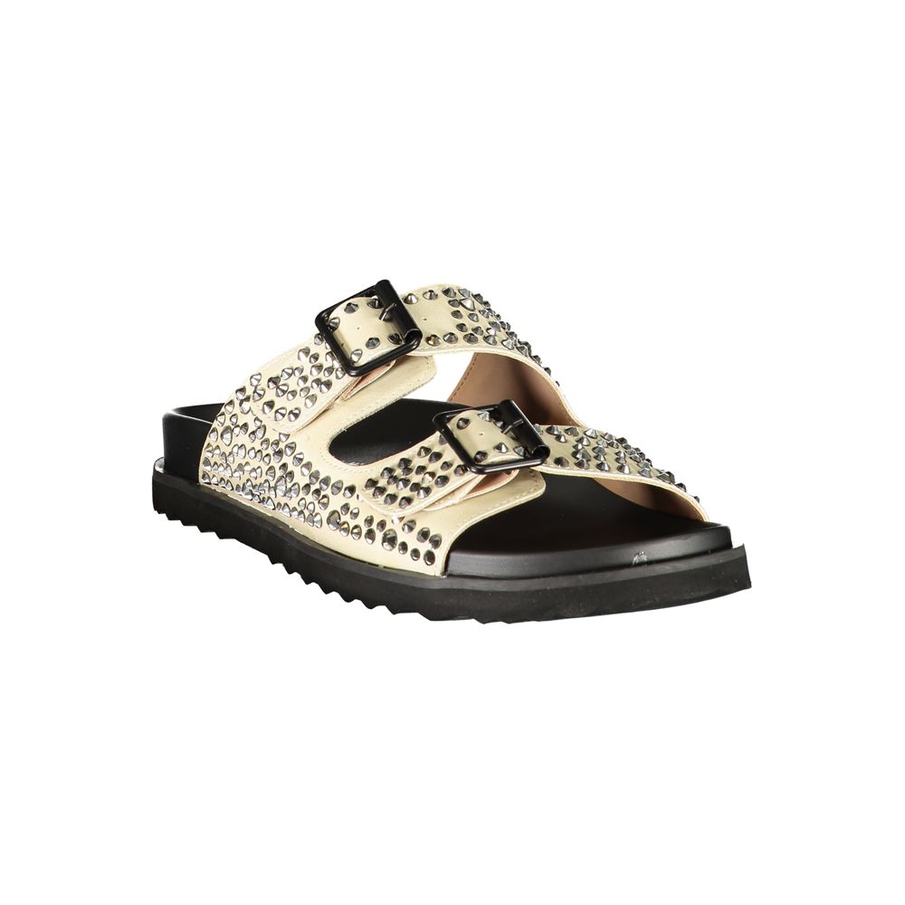 Laura Biagiotti Beige Polyurethane Women's Slipper