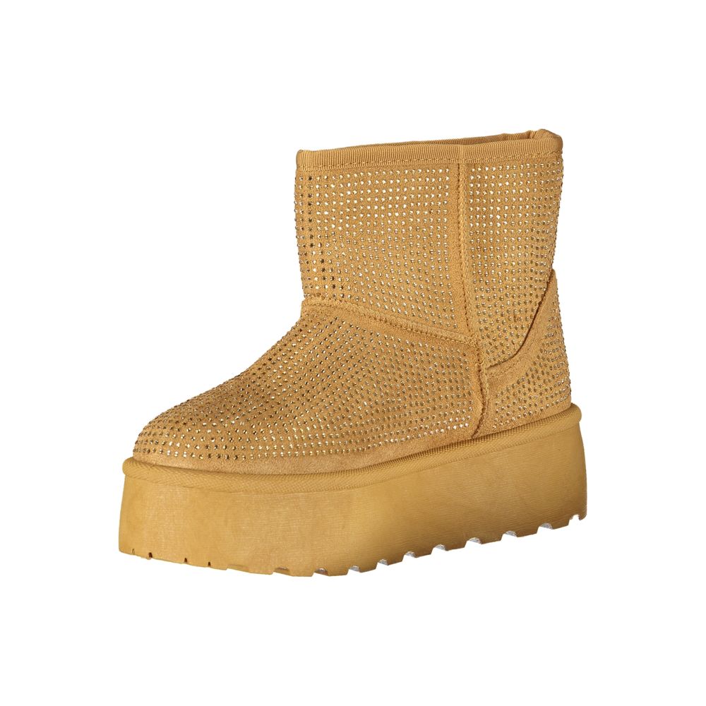 Laura Biagiotti Marrone Polyester Women Boot