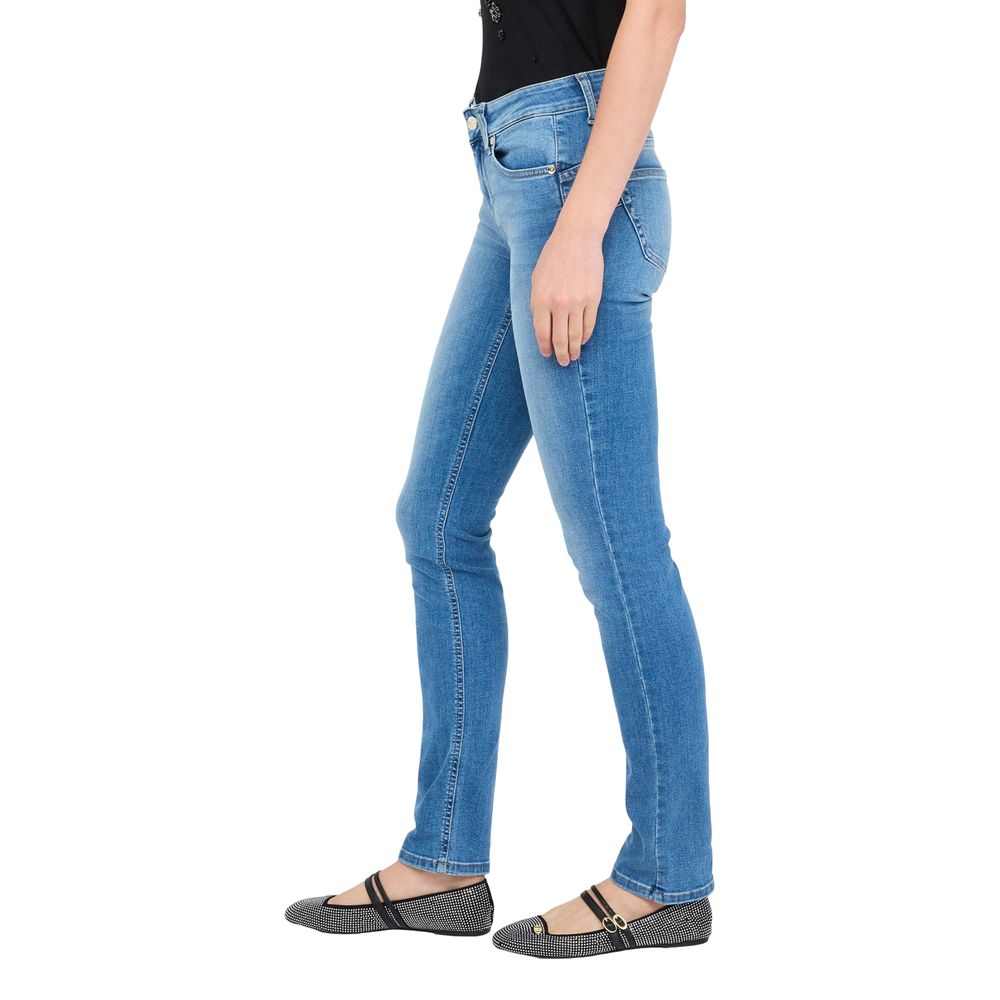 Liu Jo Light Blue Cotton Skinny Jeans
