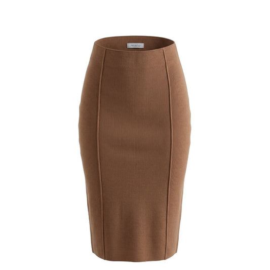 Malo Beige Cotton Women's Skirt