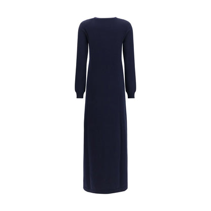 Malo Blue Cashmere Casual Dress