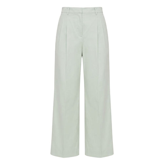 Malo Green Cotton Women Pants