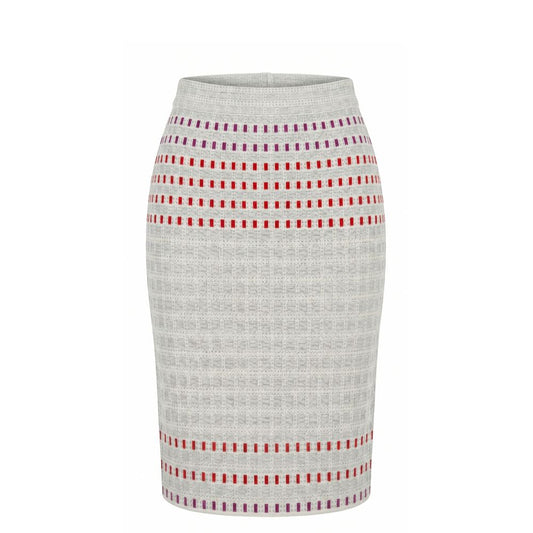 Malo Grey Silk Women Skirt