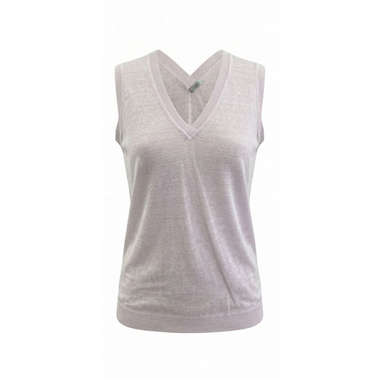 Malo Pink Linen Women Tank