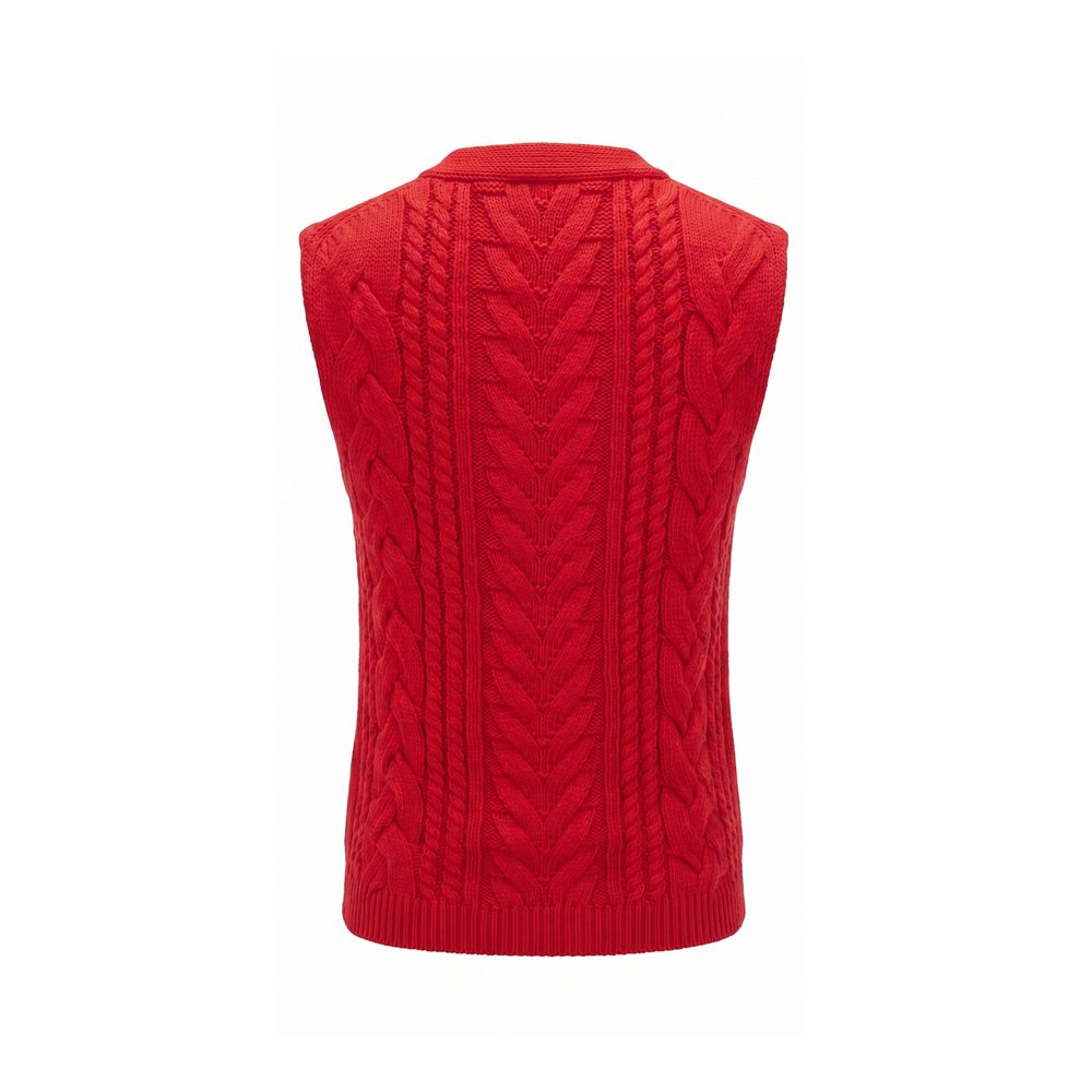 Malo Red Cotton Women Sweater
