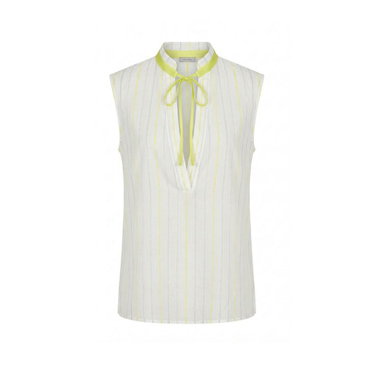 Malo White Cotton Women Shirt