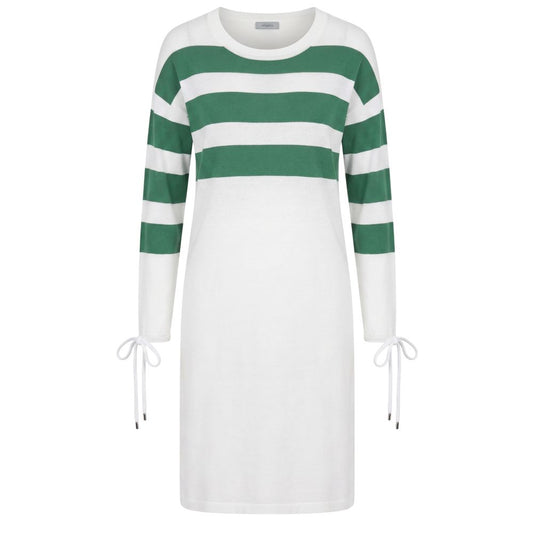 Malo White Cotton Women's Dress
