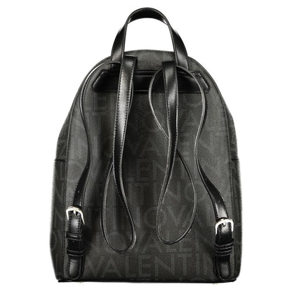 Mario Valentino Black Polyurethane Womens Backpack