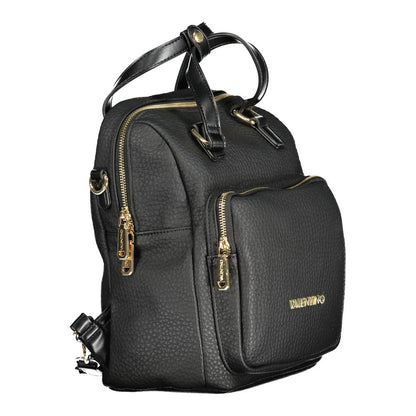 Mario Valentino Black Polyurethane Women's Backpack