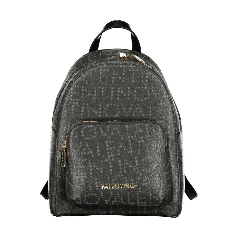 Mario Valentino Black Polyurethane Womens Backpack