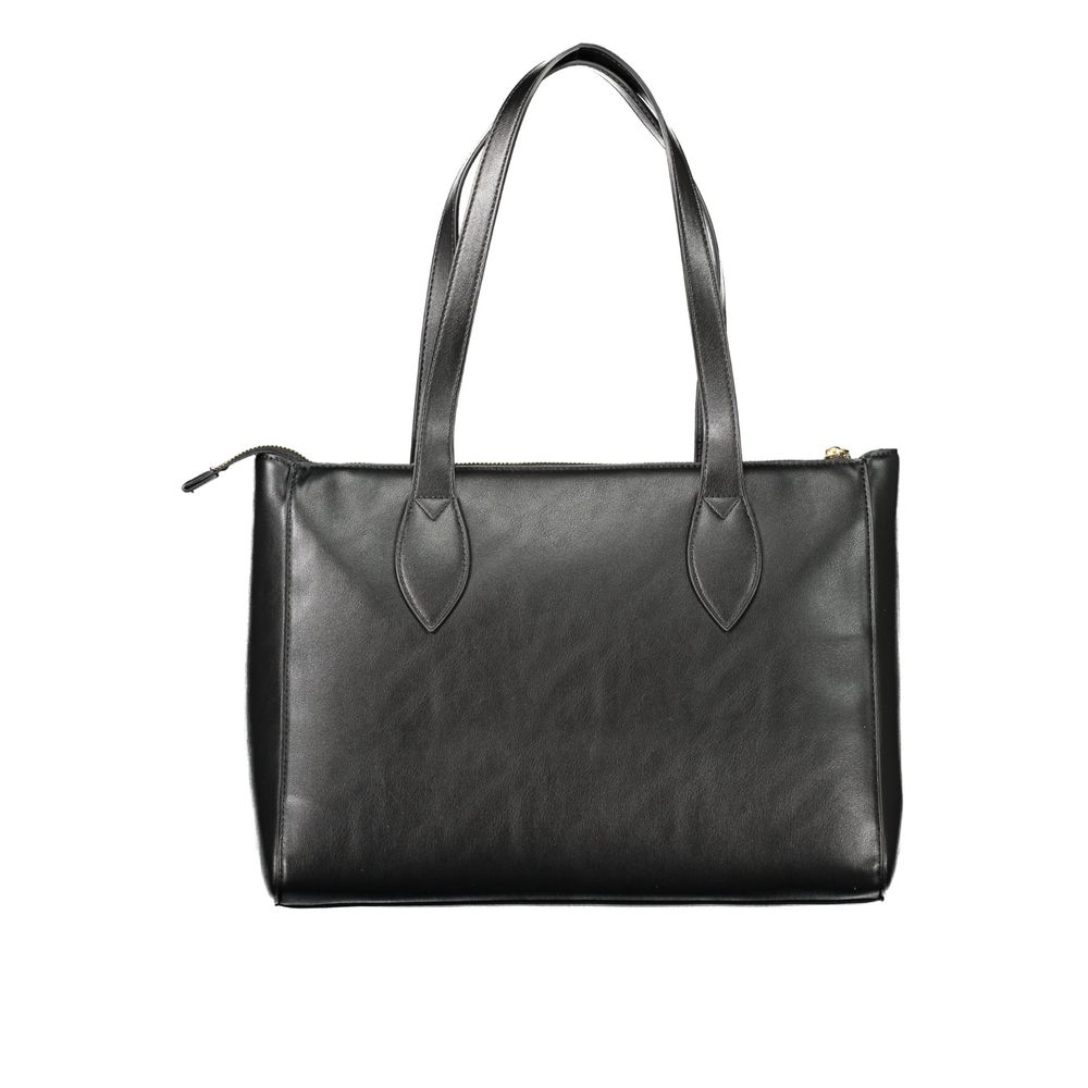 Mario Valentino Black Polyurethane Women's Bag