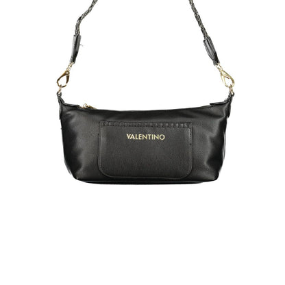 Mario Valentino Nero Polyurethane Women's Bag with Adjustable Shoulder Strap