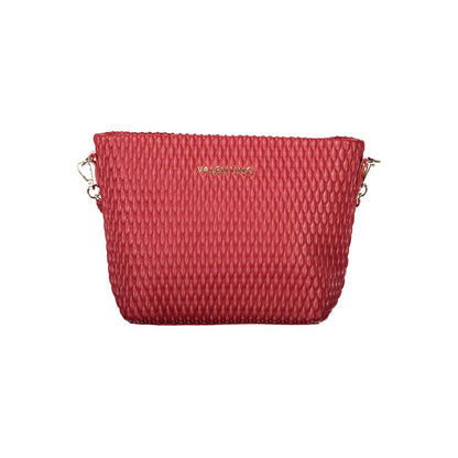 Mario Valentino Rosso Polyurethane Women's Bag with Removable Shoulder Strap