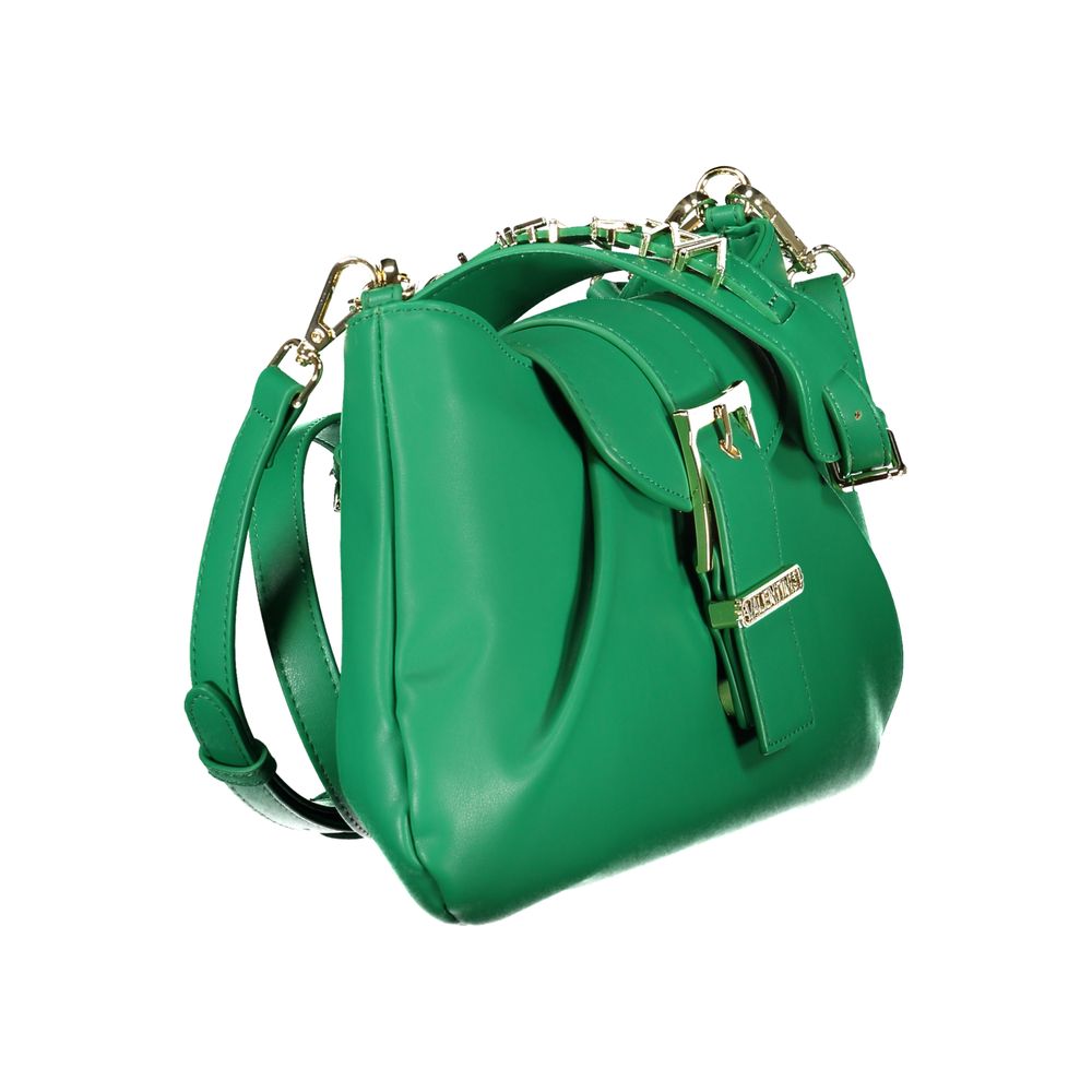 Mario Valentino Verde Polyurethane Women's Bag with Adjustable Shoulder Strap