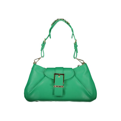 Mario Valentino Verde Polyurethane Women's Bag with Adjustable Shoulder Strap