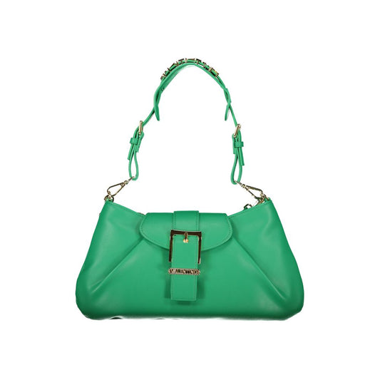 Mario Valentino Verde Polyurethane Women's Bag with Adjustable Shoulder Strap