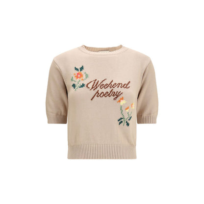 Max Mara Beige Cotton Sweatshirt