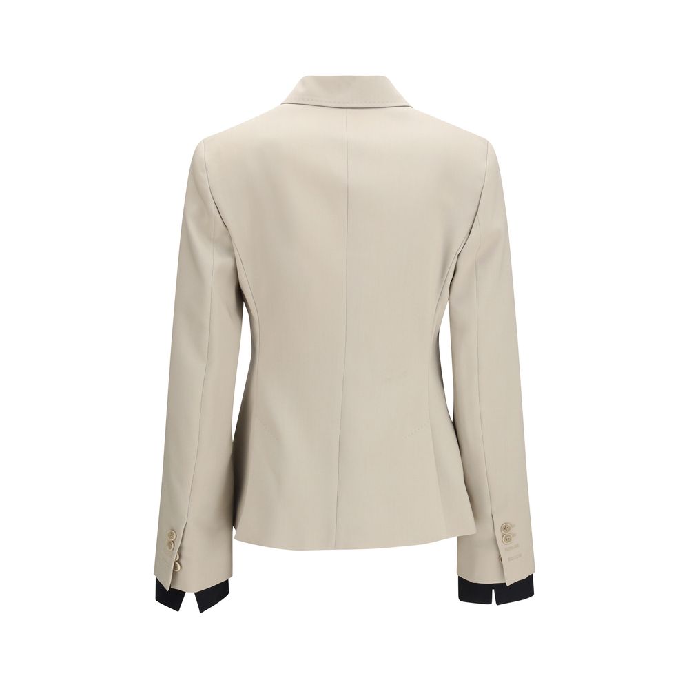 Max Mara Beige Wool Oves Aries Blazer