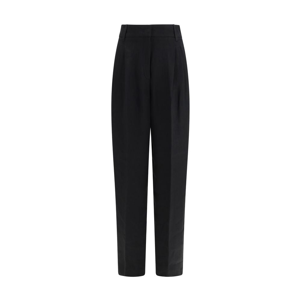 Max Mara Black Linen Pants
