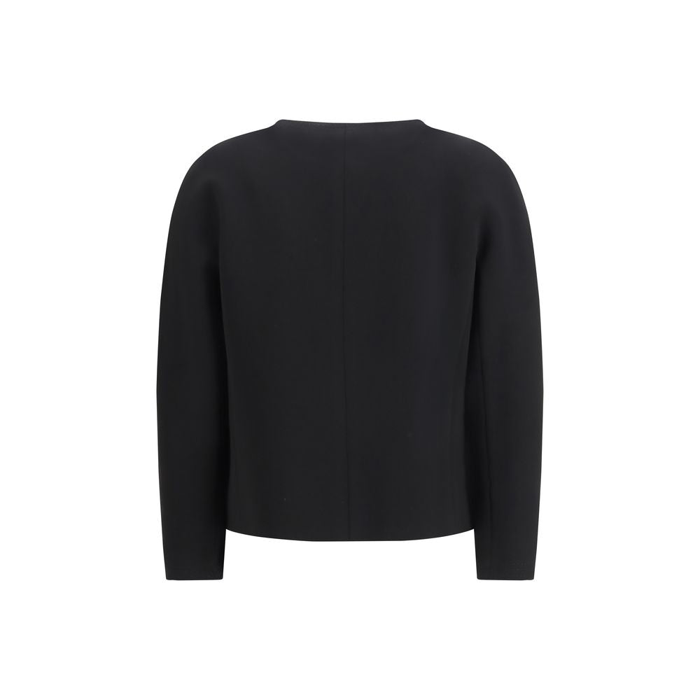 Max Mara Black Triacetate Coat