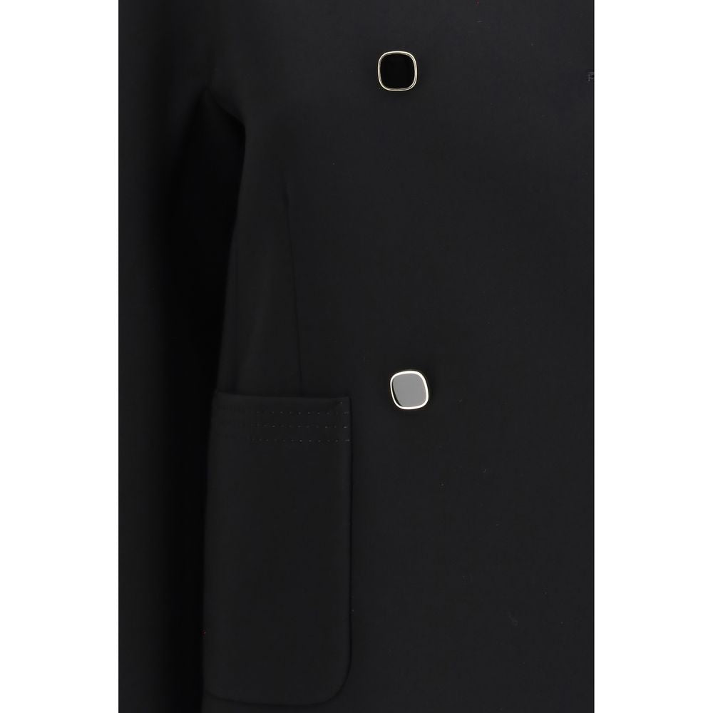 Max Mara Black Triacetate Coat