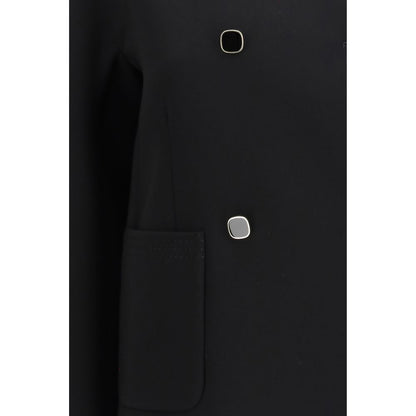 Max Mara Black Triacetate Coat