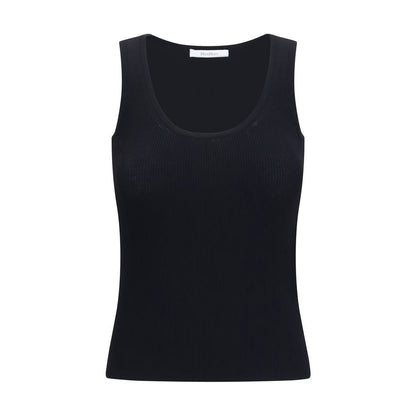 Max Mara Black Viscose Tank Tops