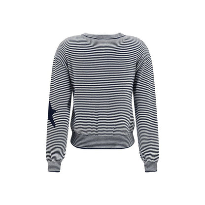 Max Mara Blue Cotton Cardigan