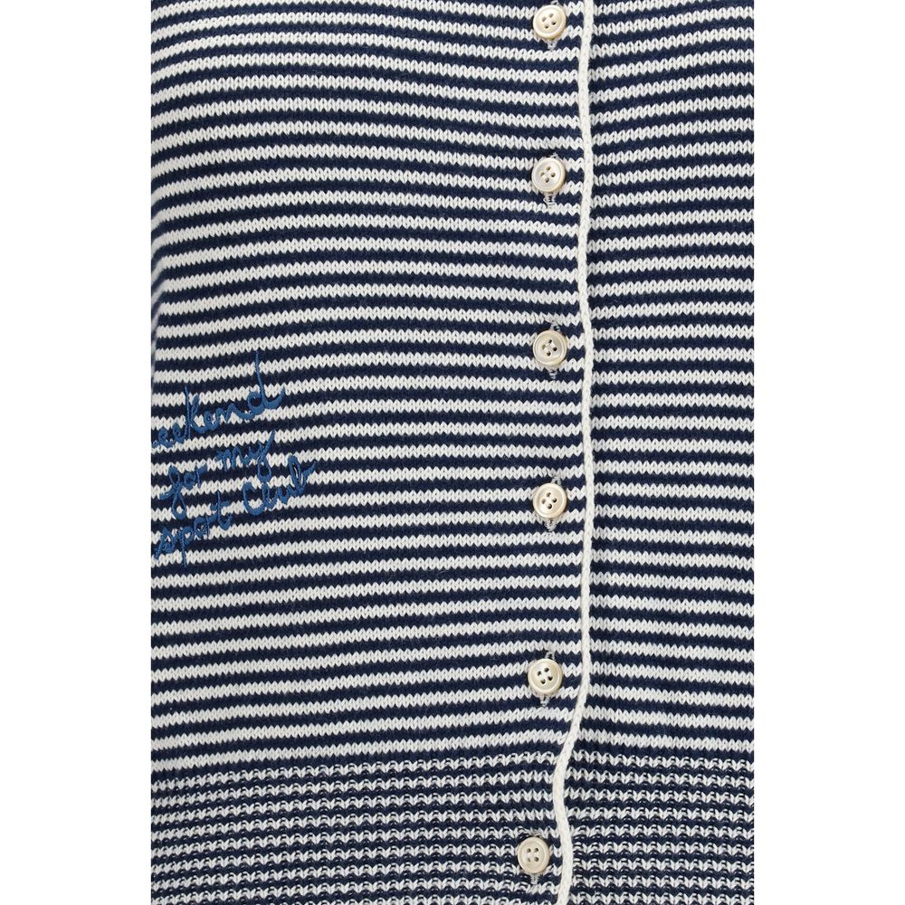 Max Mara Blue Cotton Cardigan