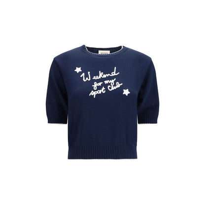 Max Mara Blue Cotton Sweatshirt