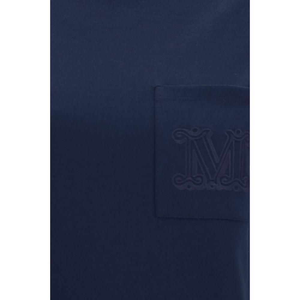 Max Mara Blue Cotton T-Shirt