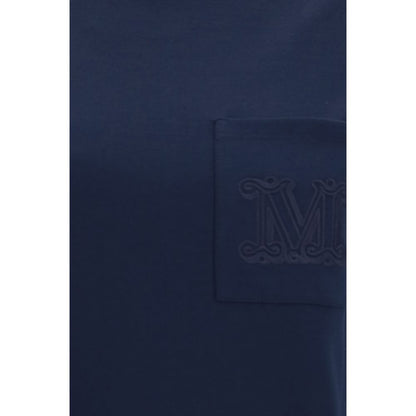Max Mara Blue Cotton T-Shirt