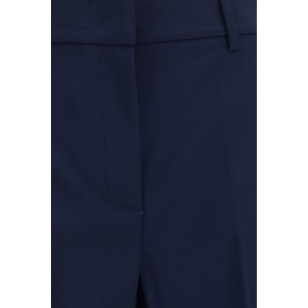 Max Mara Blue Wool Oves Aries Casual Pants