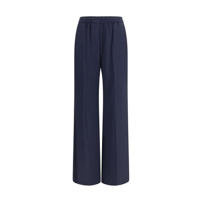 Max Mara Blue Wool Oves Aries Casual Pants