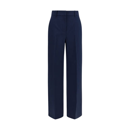 Max Mara Blue Wool Oves Aries Casual Pants